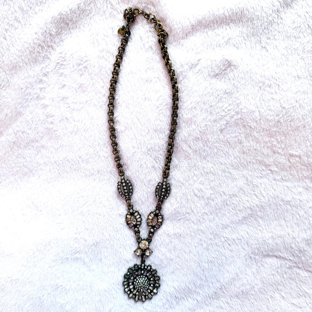 J Crew Crystal Statement Necklace EUC